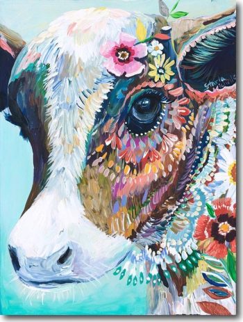 Floral Cow