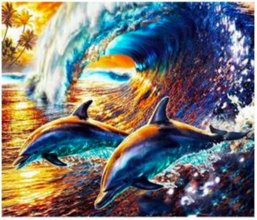 Dolphins Wave