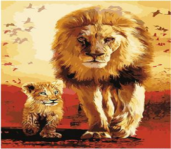Simba and Mufasa